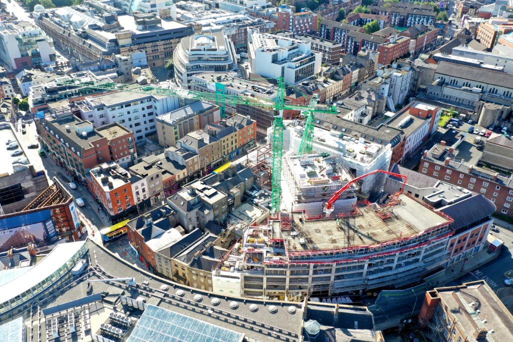 Drone View of Aungier Street Student Accommodation