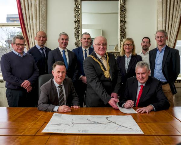 Contract signing for Glenamuck District Roads Scheme