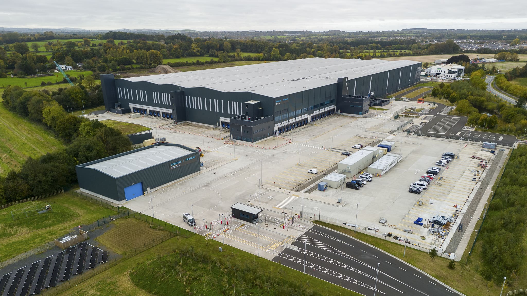 Ariel photo of the Primark Regional Distribution Centre