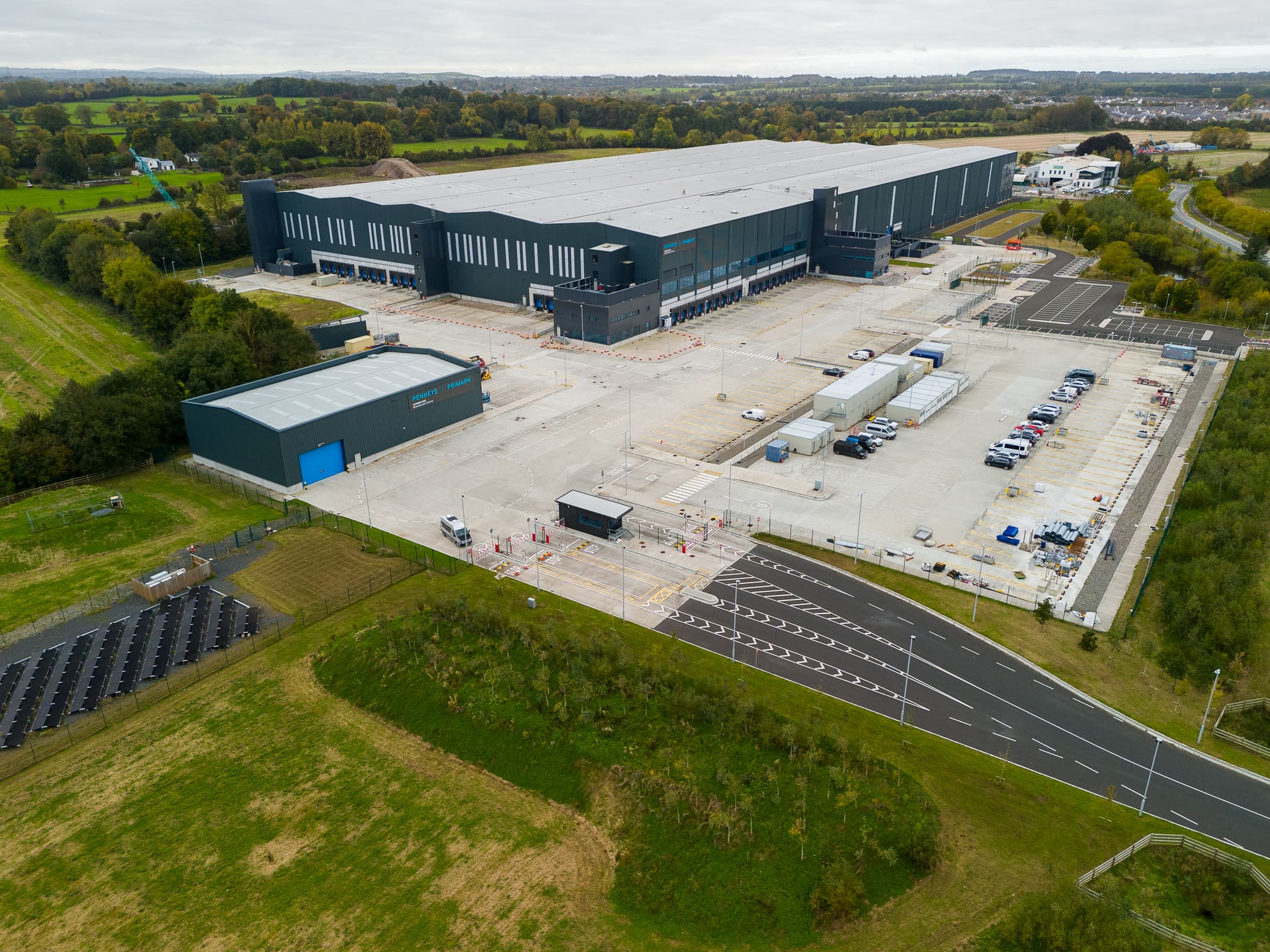Ariel photo of the Primark Regional Distribution Centre