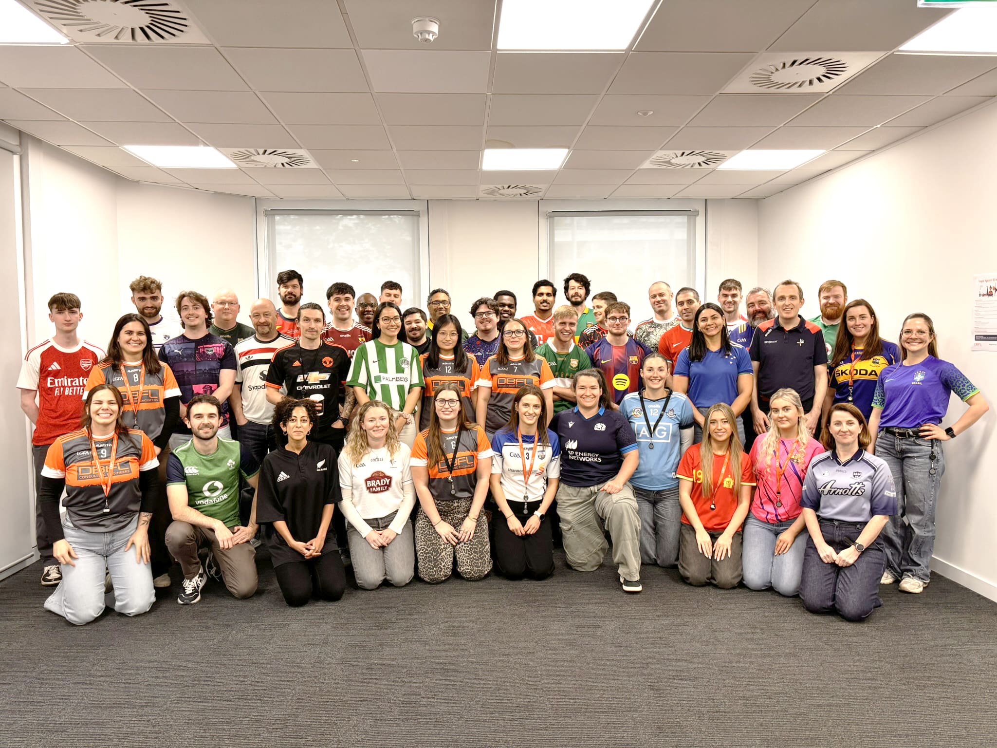 DBFL team photo for Goal Jersey Day 2025