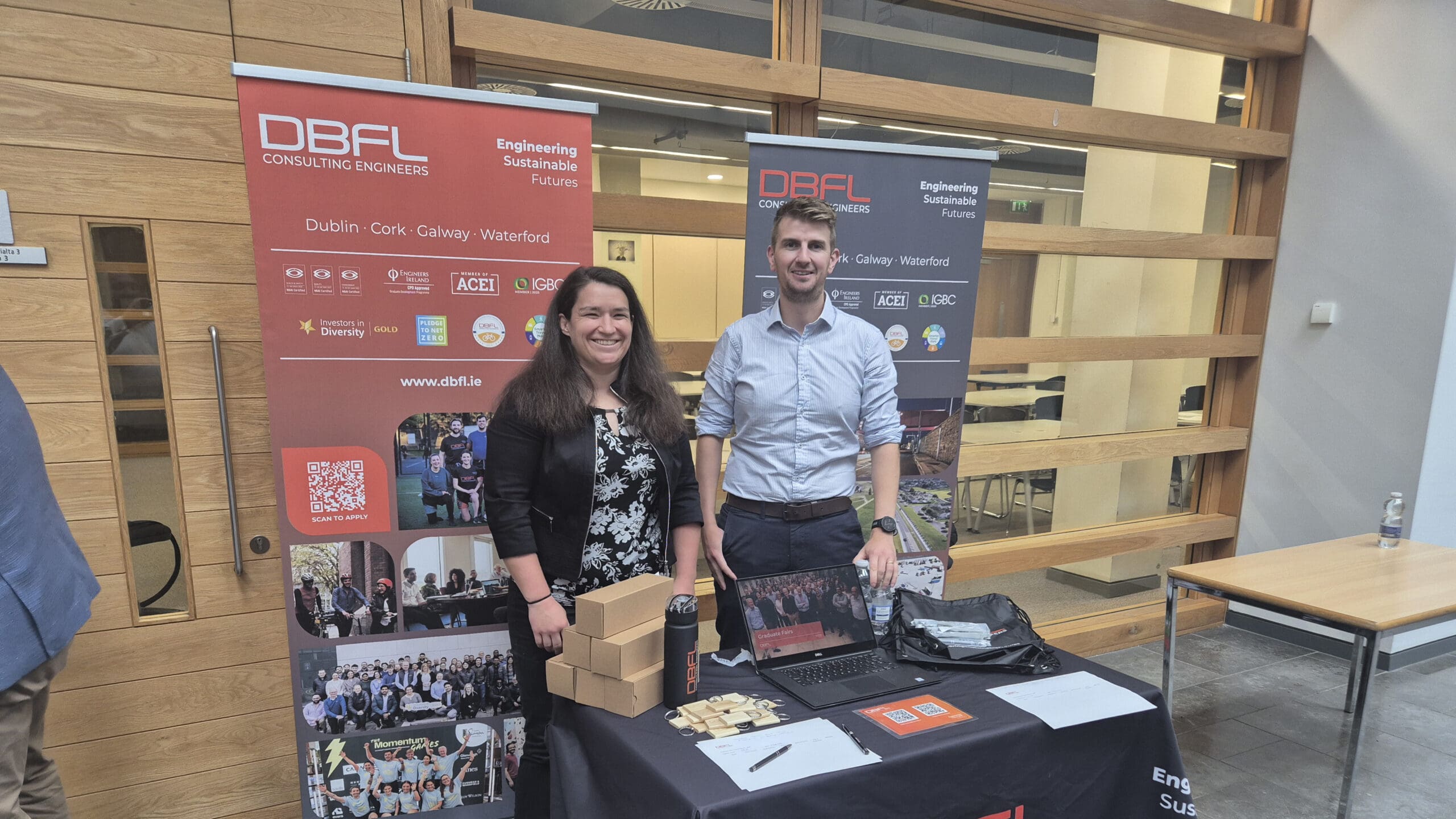 DBFL Team at UCD Civil & Structural Engineering Society Careers Fair 2025
