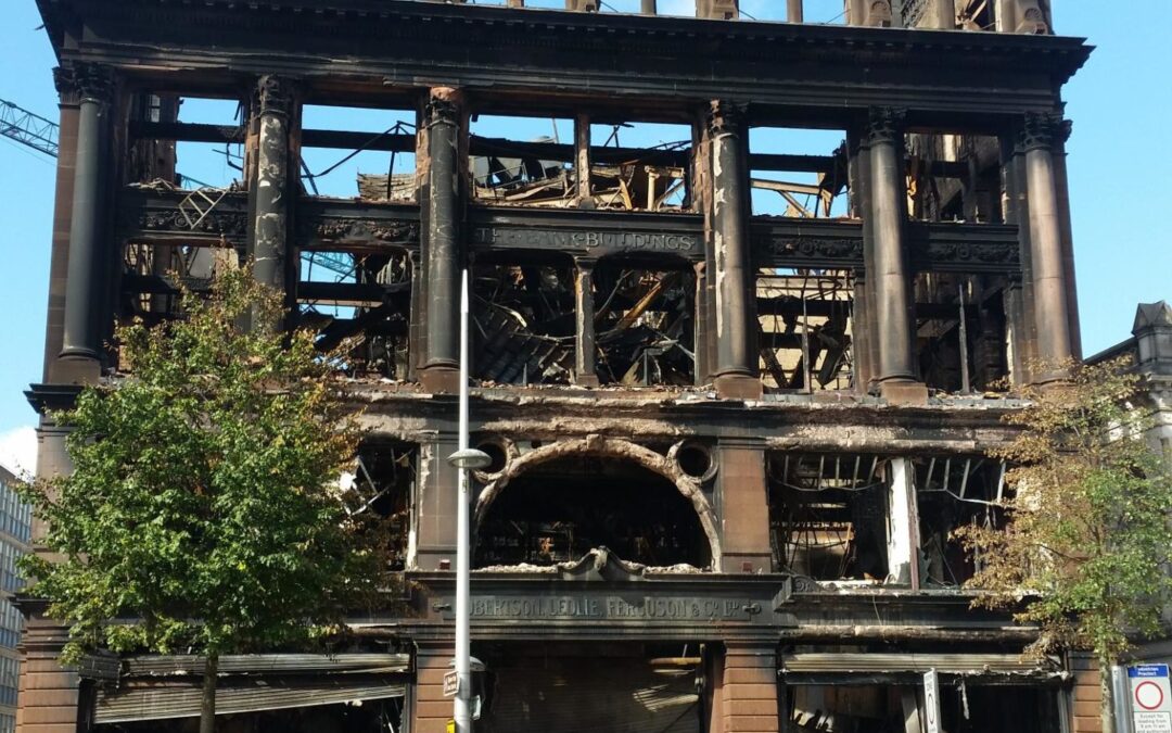 Primark Belfast Bank Building fire damage