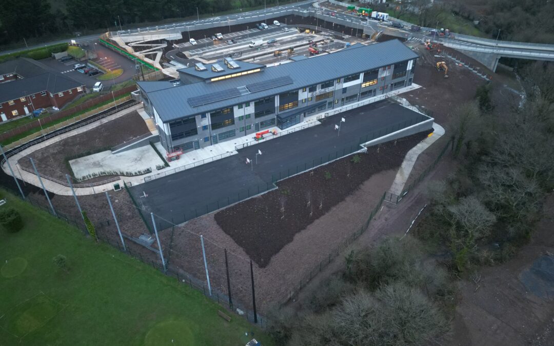 Douglas Rochestown Educate Together National School Carrs Hill sloping site view